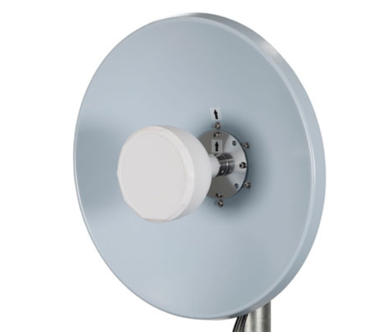 A satellite dish with a white disc

AI-generated content may be incorrect.